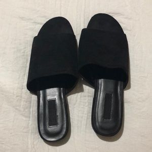 Forever 21 Mules faux suede